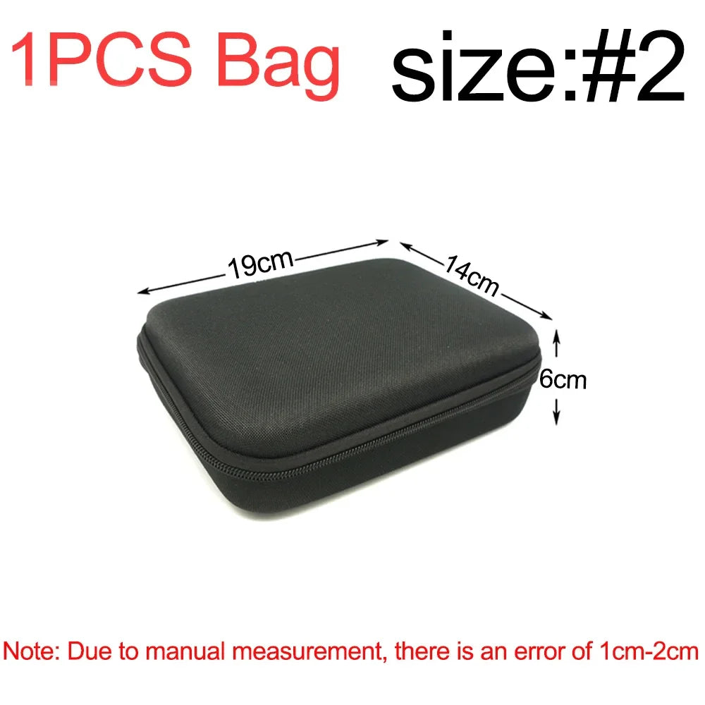 eybag Multi-Size EVA Hard Storage Box Travel Zipper Bag Shockproof Outdoor Tools Bag For Earphone Storage Case Accessories