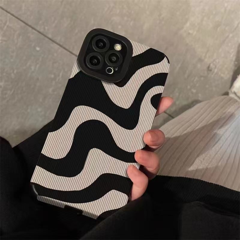 eybag New Zebra Stripe Phone Case For iPhone 14 Pro Max 11 12 13 Pro 7 8 Plus X XS Max XR Shockproof Soft Silicone Case Back Cover