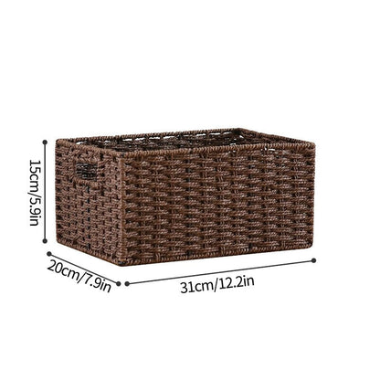 eybag Large Size Storage Baskets Woven Basket for Sundries Clothes Organizer Basket Storag Box Wardrobe Organizer Panier Rangement