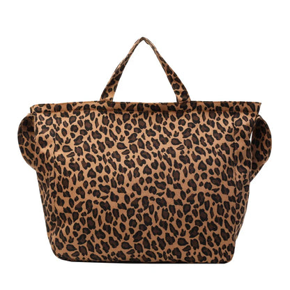 eybag Nylon Zipper Leopard Ladies Shoulder Bags Casual 2024 Basic Style Crossbody Bags for Women High Capacity Bolsas Femininas