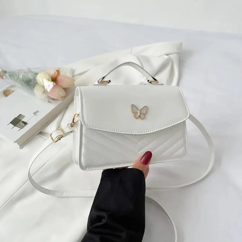 eybag PU Versatile And Fashionable Portable Small Square Bag, Single Shoulder Crossbody Bag