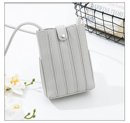 eybag Fashion Women Phone Bag PU Leather Wallet Ladies Bucket Shoulder Messenger Bag Small Design Female Clutches Purse