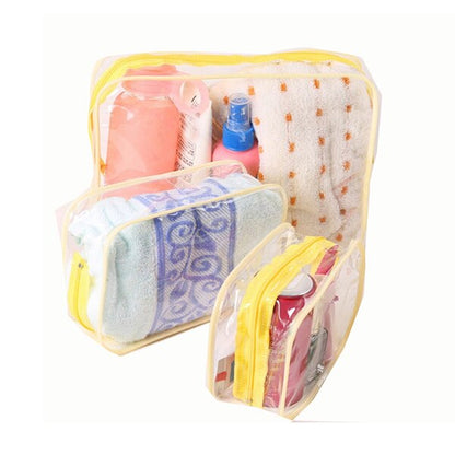 eybag Travel Transparent Cosmetic Bag PVC Women Zipper Clear Makeup Bags Beauty Case Make Up Organizer Storage Bath Toiletry Wash Bag