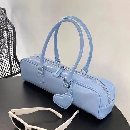 eybag PU Leather Shoulder Bags for Women 2024  Trend Designer Underarm Bag Female Handbag and Purses Solid Color  Bolsa Feminina