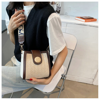 eybag Small Pu Straw Cover Crossbody and Shoulder Bags for Women 2022 Lace Fashion Messenger Bag New Designer Luxury High-capacity