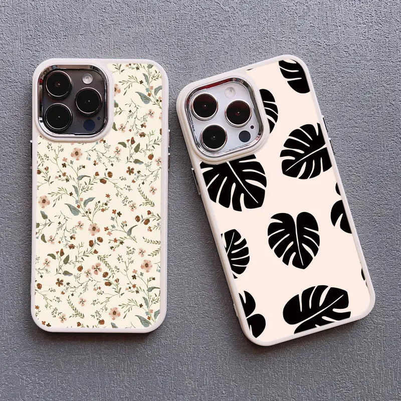 eybag Various Flowers Leaves Phone Case For iPhone 15 14 Pro Max 12 13 Pro Max 11 XR XS X 7 8 14 Plus Luxury Shockproof Soft Cover