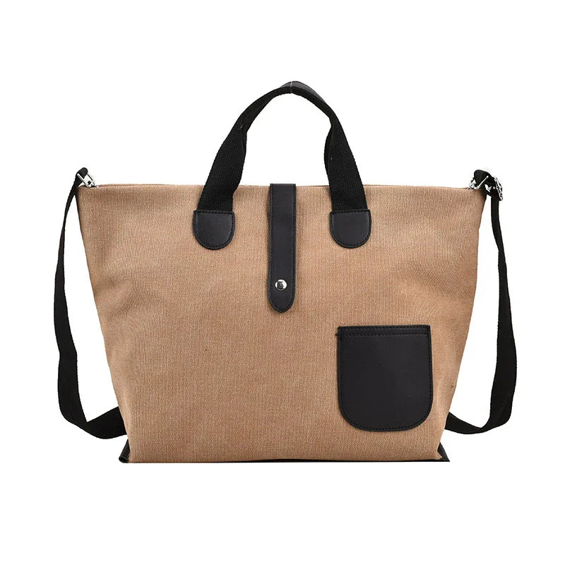 Lkblock Casual Canvas Totes Handbags Top Quality Shoulder Crossbody Bags Japan Korean style Big Bag Messenger Bags For Women Female Bag