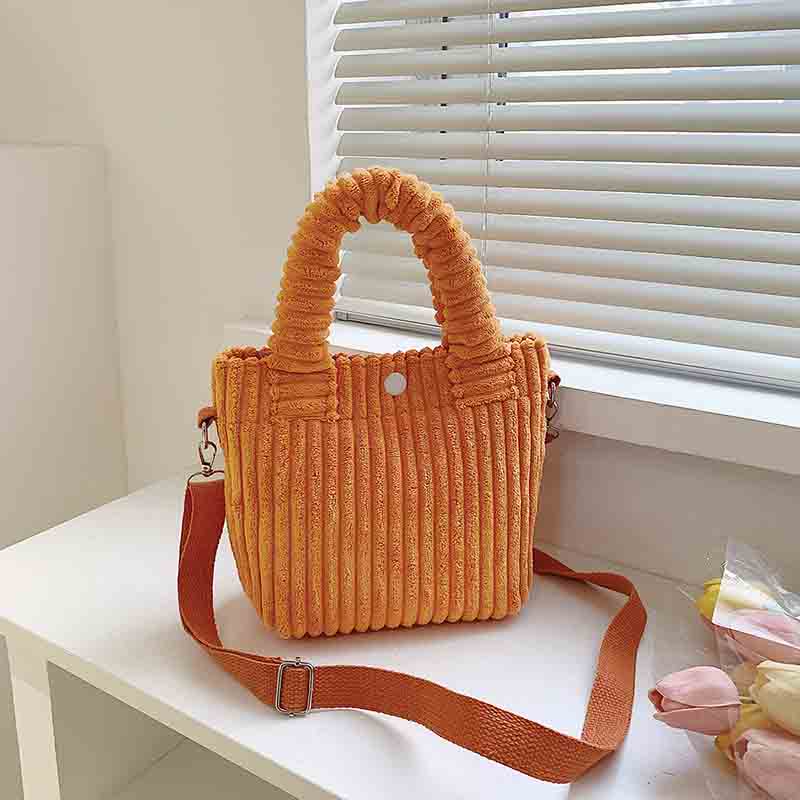 eybag Corduroy Women's Bag Autumn Winter New Soft Handbags Cute Totes Fashion Casual Female Crossbody Shoulder Tote Bags for Women