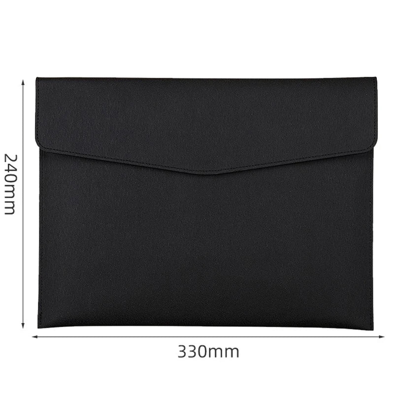 eybag Faux Leather Document Bag, Business Information Bag, A4 Folder, School and Office Supplies, Storage Bag