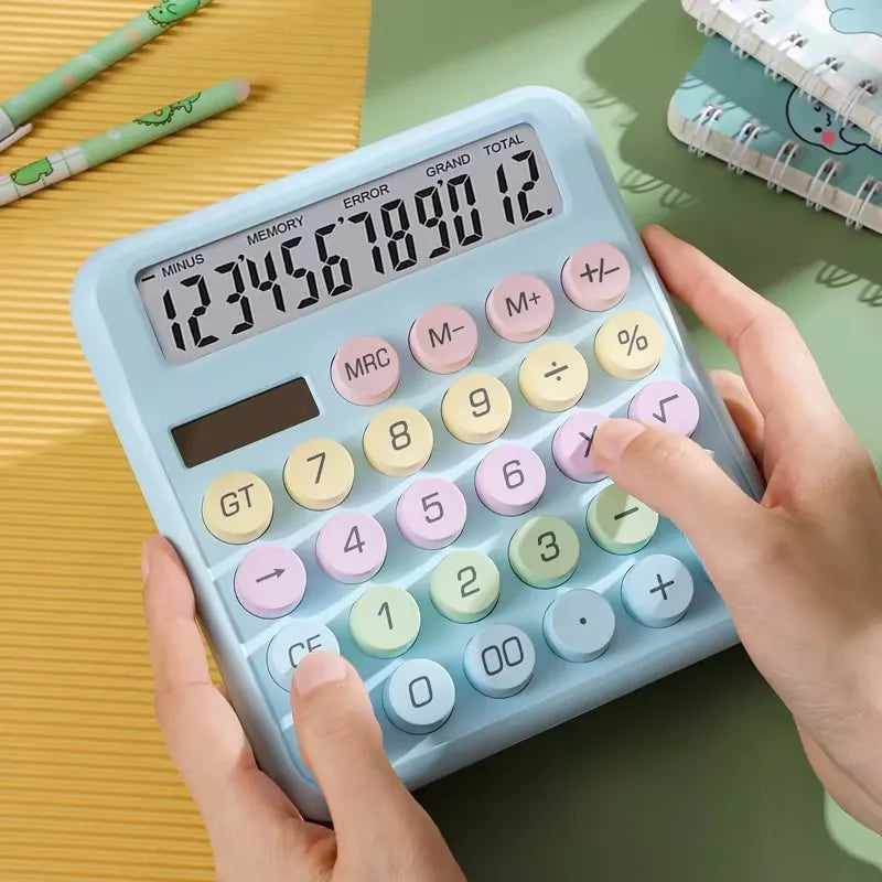 eybag Dopamine Candy Colored Desktop Calculator, High Beauty, Office, School, Student Stationery, Cute, Kawaii