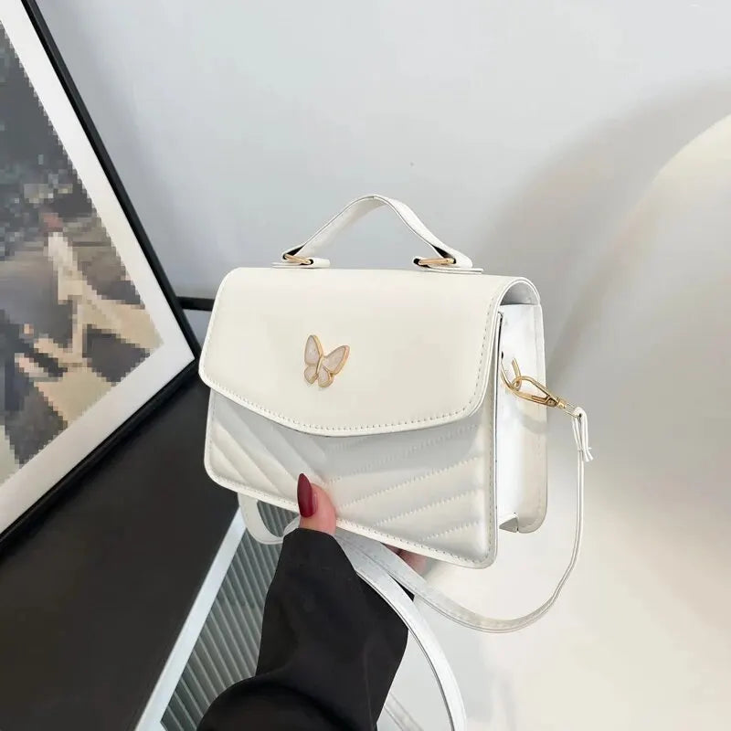 eybag PU Versatile And Fashionable Portable Small Square Bag, Single Shoulder Crossbody Bag