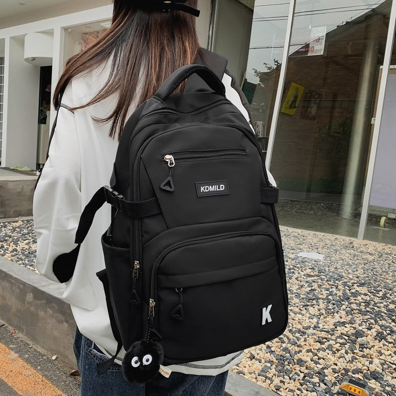 eybag Multifunction Waterproof Buckle Backpack Korean Style School Bag Student Shoulder Bag Teenage Girls Laptop Backpacks