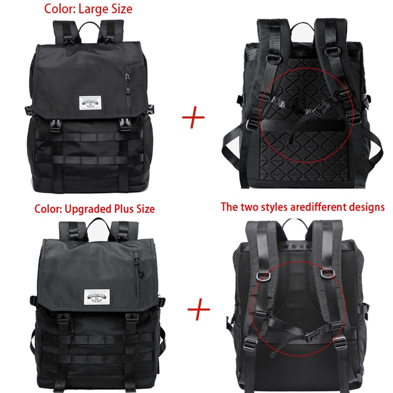 eybag 3 in 1 Convertible Expand Waterproof Large Capacity Travel Backpack Men Roll Top Teen 17inch Laptop School Tactical Bags