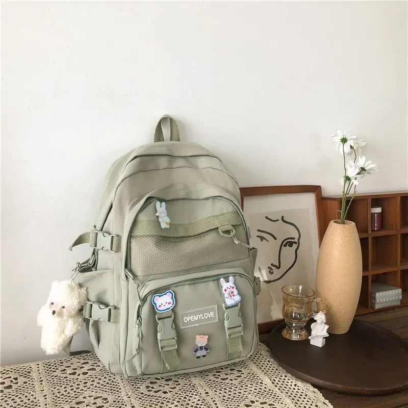 eybag Korean Ins Good-looking Junior High School Student Schoolbag Large-Capacity Backpack College Students' Backpack