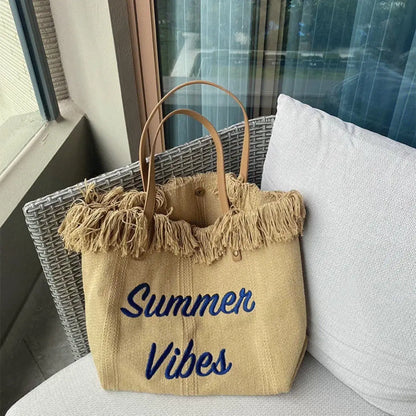 eybag Canvas Women Handbags Large Tote Beach Bag Shopping Bags Underarm Shoulder Bag For Female Casual Canvas Beach Bags