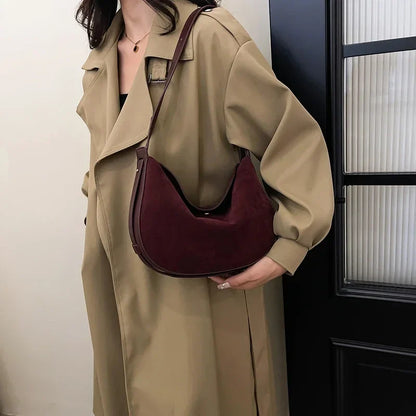 eybag Small PU Leather Underarm Bags Lady Crossbody Shoulder Bag for Women 2024 Winter New Vintage Y2K Handbags and Purses