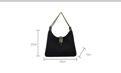 eybag Casual Women Shoulder Bag Faux Suede Tote Handbag Female Shopping Bags Soft Leather Lady Purse Bags High Capacity Totes