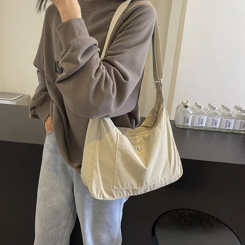 eybag Trendy Portable Female Crossbody Bag High Quality Shoulder Bag Summer Refined Student Commuter Shopping Bag With Large Capacity