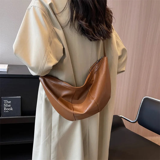 eybag Korean Fashion Big Bag Women Cool PU Leather Hobo Crossbody Bags Y2K Bag Handbags and Purses Shoulder Bag New Handbags Bolso