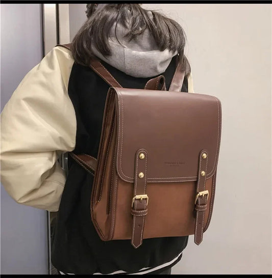 eybag Japanese Trendy New Fashion Students Backpacks Women Preppy Simple Vintage Backpack All Match Ins Y2k Aesthetic Girls Schoolbags