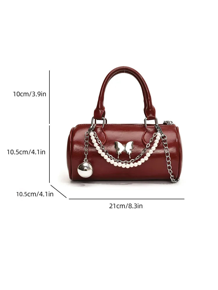 eybag Sliver Handbags Small Women Fashion Packages Beading And Bow Female Bags 2024 New Lady Gold Shiny Purses Cute Sweet Casual Tote