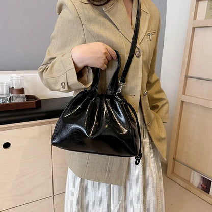 eybag Retro Small PU Leather Underarm Shoulder Bags For Women 2024 Y2K Fashion Trend Bucket Crossbody Bag Female Handbags