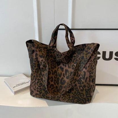 eybag Nylon Zipper Leopard Ladies Shoulder Bags Casual 2024 Basic Style Crossbody Bags for Women High Capacity Bolsas Femininas