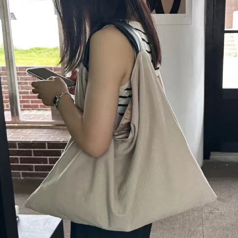 eybag Korean Large Capacity Shopping Tote Bags For Women Luxury Designer Handbags And Purses New In Polyester Cloth Slim Shoulder