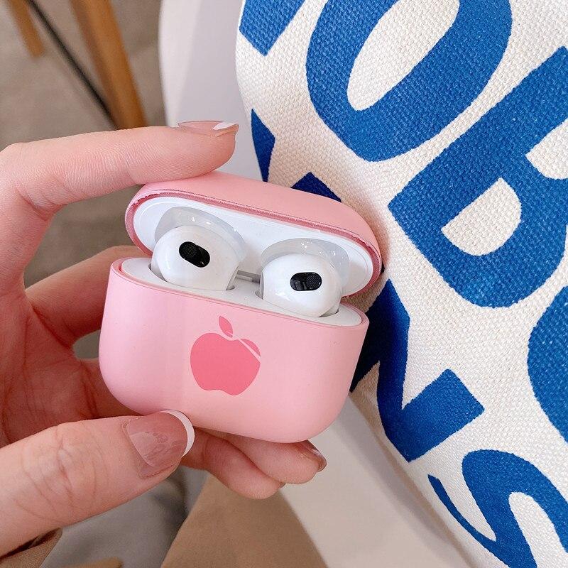 eybag Cute Solid Color Earphone Case For AirPods Pro 3 2 1 Cases Hard PC Luxury Matte Texture Protective Cover for airpod case