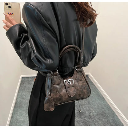 eybag Vintage Solid Tote Hobos Shoulder Crossbody for Women Handbags Purse New Trendy Messenger Bag Satchel High Quality