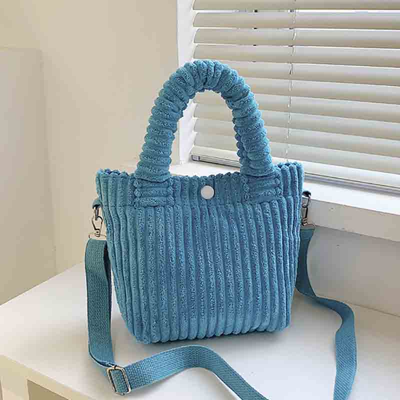 eybag Corduroy Women's Bag Autumn Winter New Soft Handbags Cute Totes Fashion Casual Female Crossbody Shoulder Tote Bags for Women