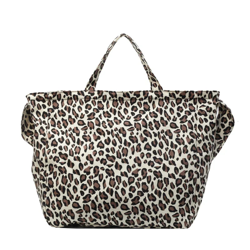 eybag Nylon Zipper Leopard Ladies Shoulder Bags Casual 2024 Basic Style Crossbody Bags for Women High Capacity Bolsas Femininas