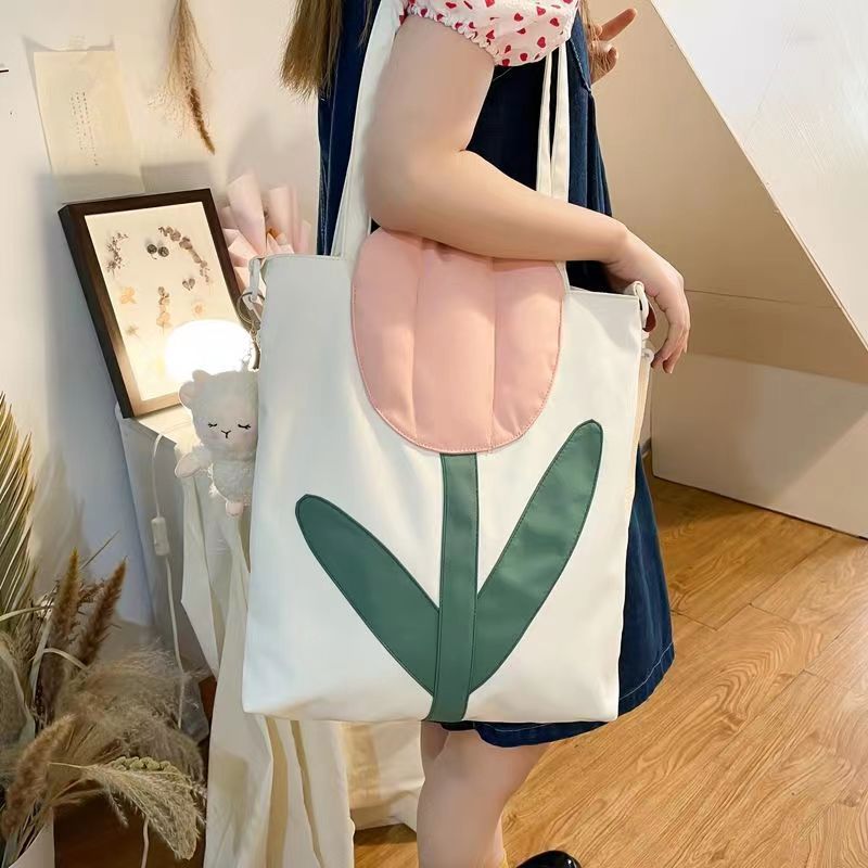 Lkblock Fashion new large capacity soft Tulip Bags shoulder Bag Women Tote Shoulder Bag creative Designer Bags lady Handbags Purses