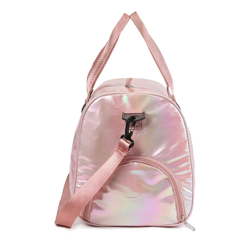 eybag Fashion Multi-function Gym Travel Shine Cotton Portable Handbags Women Bags Big Capacity Crossbody Handbag With Large Pocket