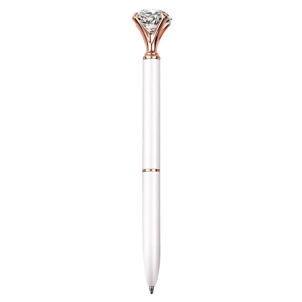 eybag Large Diamond Crystal Pen Ballpoint Pen Student Stationery Office Business Gifts 1.0mm Metal Nib Rhinestone Pen Ball Point Pen