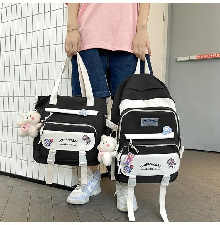 eybag Student Backpack Handbags Set Schoolbag Kawaii High School Students Middle School Elementary Cute Backpacks