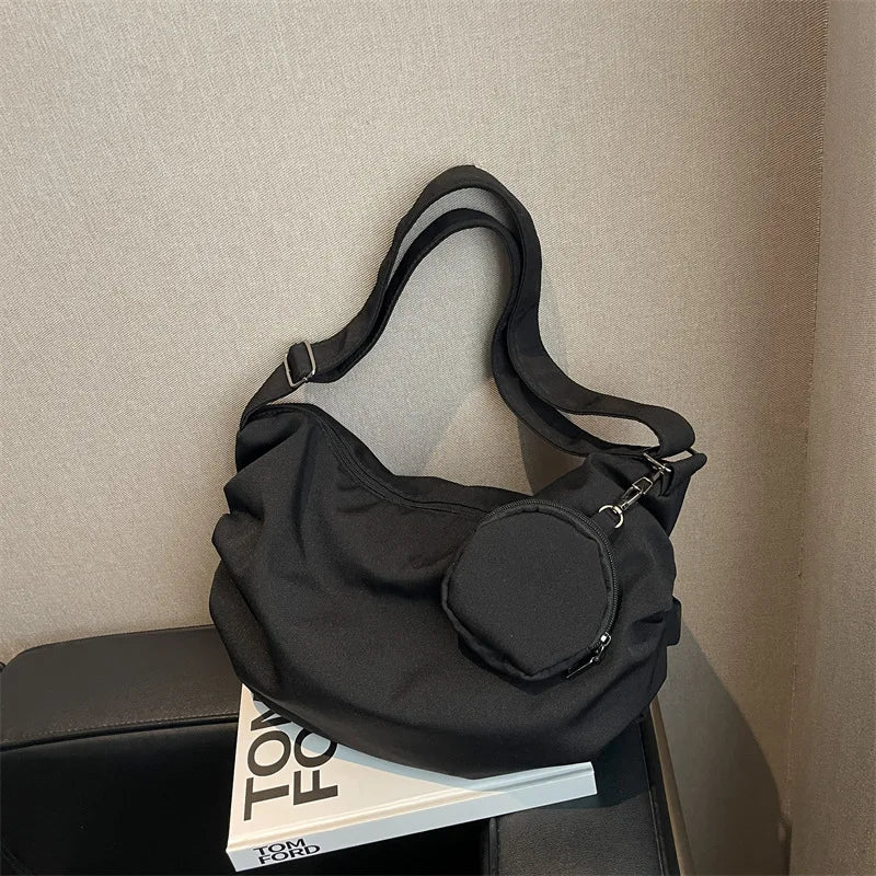 eybag Shopper Bags For Women Trend 2024 Cross Body Tote Bag Casual Nylon Women's Shoulder Bag Korean Popular Luxury Designer Techwear