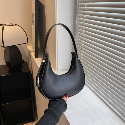 eybag Fashion Luxury Design PU Leather Hobo Shoulder Bag Women Small Clutch Handbag Purse Female Underarm  Bag Travel Totes