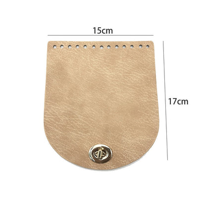 eybag High quality simulation leather hand bag homemade straw bag accessories leather cover bottom straps three-piece spot