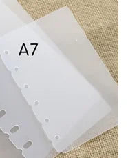 eybag A5 A6 A7 B5 A4 Loose-leaf Divider And Baffle PP Transparent Matte Loose-leaf Universal Notebook Divider Accessories