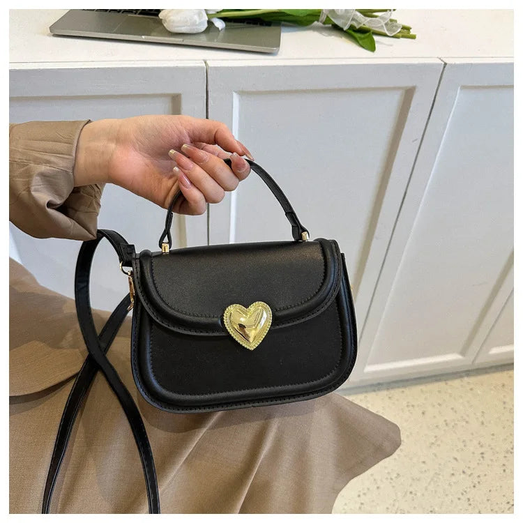 eybag Trendy Designer Handbags Casual Shoulder Bag Heart Decoration Crossbody Bags For Women Fashion Small Top Handle Bags