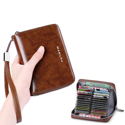 eybag Women's Long Zipper Wallet Genuine Leather Wallets for Women RFID Blocking Clutch Bag Credit Card Holder Bag Purses Wallet Men