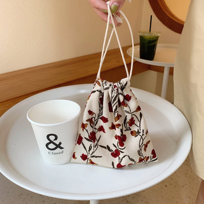 eybag Cute Small Coin Purse Drawstring Bag Handbags Woman Girl Kids Jewelry Lipstick Cosmetic Tote Rope Bags Storage Pouch String Bag