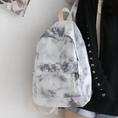 eybag Casual Fashion Backpacks for Women Japanese Harajuku Tie Dye High Capacity Student Schoolbags Korean Trend Travel Backpack Y2k