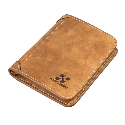 eybag Men's Wallet Leather Billfold Slim Hipster Cowhide Credit Card/ID Holders Inserts Coin Purses Luxury Business Foldable Wallet