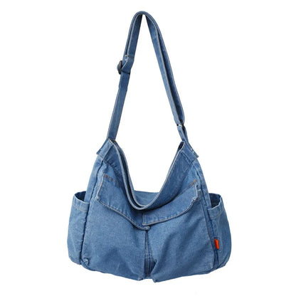 eybag Women Denim bag Korean version of literary shoulder bag handbag retro large capacity Messenger bag women crossbody bag