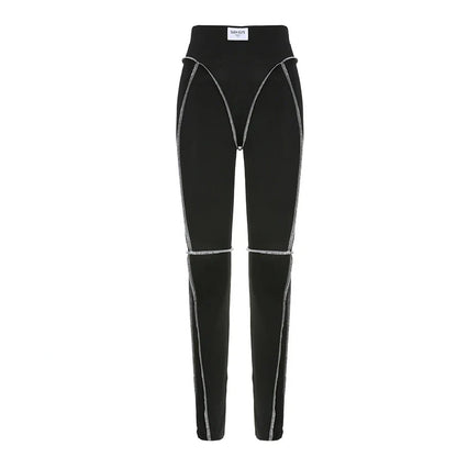 eybag Sporty Women Letter Printed Slim Leggings High Waist Tight-fitting Legging Pants Elastic Skinny Booty Lifting Seamless Leggings