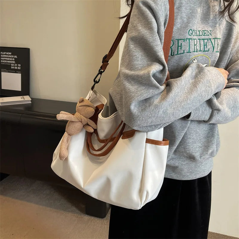 eybag Korean Fashion Tote Bag Women Multipocket Large-capacity Shoulder Bag Ladies Handbags and Purses Crossbody Bags Women Bolso