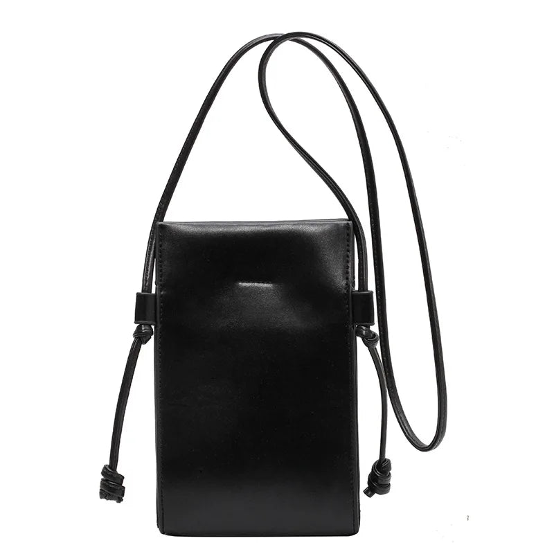 eybag Fashion Versatile Crossbody Bag New Ins Simple Soft Leather Shoulder Bag Women Light Zero Wallet Mobile Bag