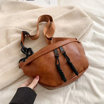 eybag Vintage Crossbody Bags For Women Luxury Designer Handbags Women Bags Solid Leather Women's Chest Bag Female Bag Purse Sac